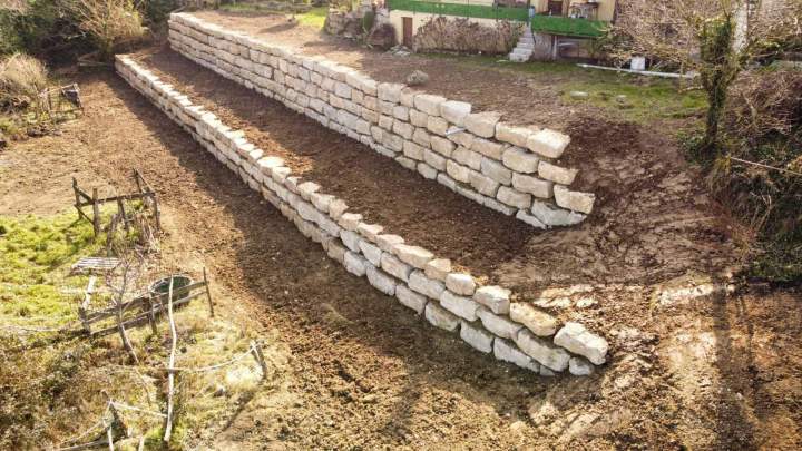 Pose d’enrochement La Tour-du-Pin